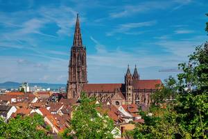 Blick vom Schlossberg auf das Freiburger Münster