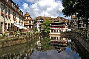 Strasbourg mit Ansicht auf den Rhein