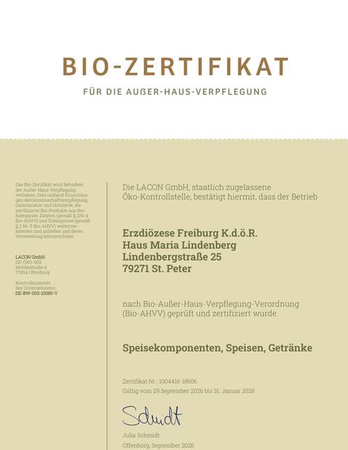 Öffnet externen Link in einem neuen Fenster Quelle: LACON GmbH Bio Zertifizierung_2026
